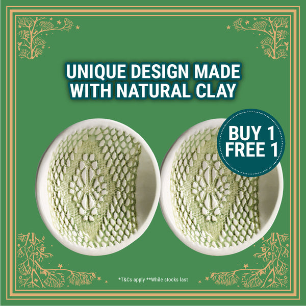 [Buy 1 Free 1] Ceramic Dish - Sage Green